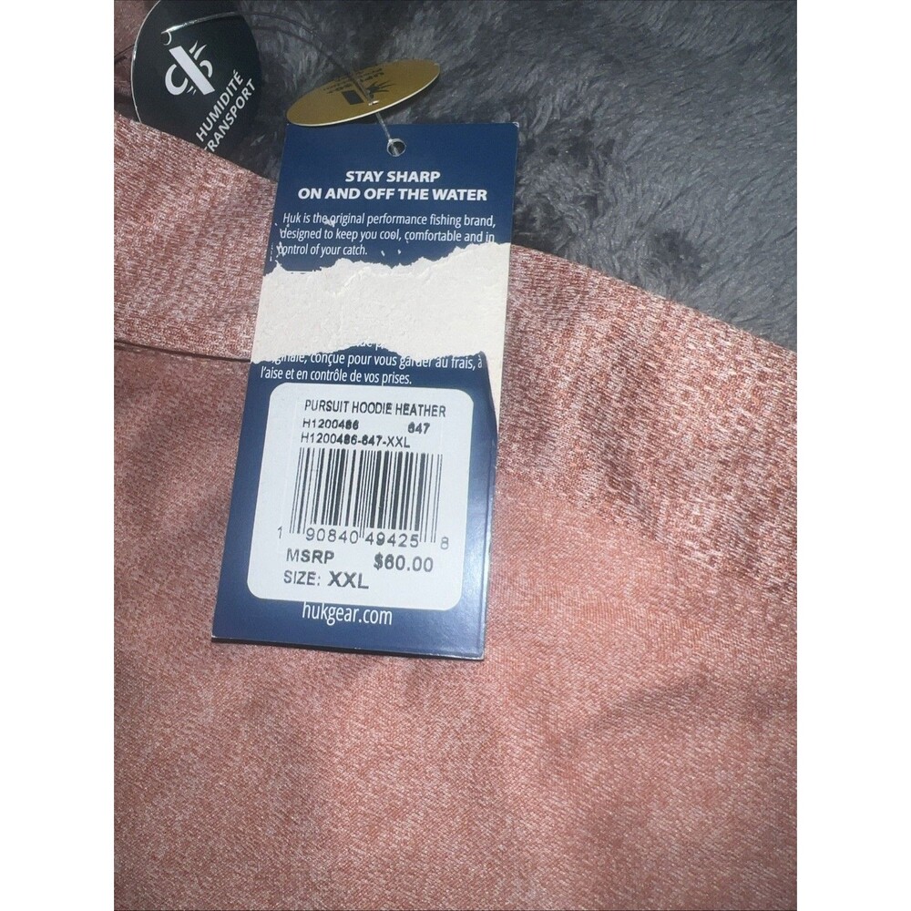 2XL Huk Fishing Men Pursuit Long Sleeve Kelp Wash Heather - Picture 2 of 7